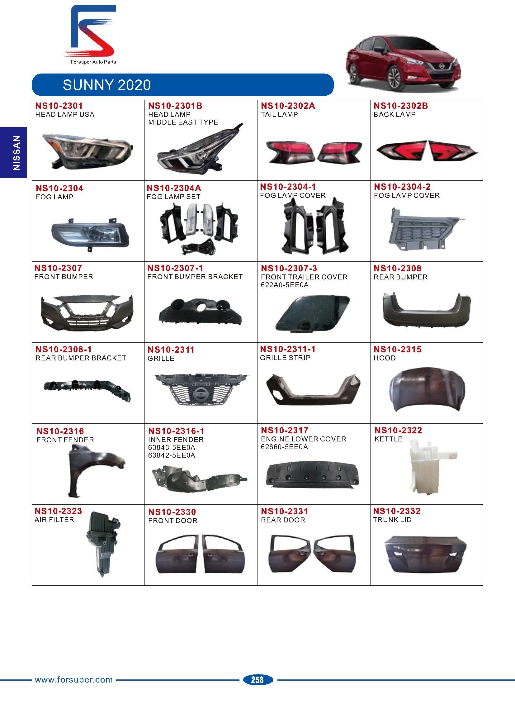 Front Bumper for NISSAN SUNNY 2020 - High-Quality Auto Parts