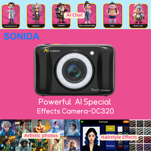 Çocuklar için interaktif öğrenme kamera-1080P çift Lens, gerçek zamanlı düzenleme, çevre dostu ABS, 32GB ve eğitim, 3-12 yıl - Product Image 3