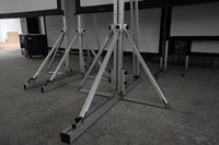 Écran de projection pliable rapide OEM de haute qualité, 150 pouces, 16:9, en tissu PVC, pour projection avant et arrière, avec flight case