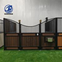 WINHORSE Écuries de luxe modernes préfabriquées, frontales de boxes 3,5m 3,6m 12ft en acier galvanisé robuste pour l'équitation