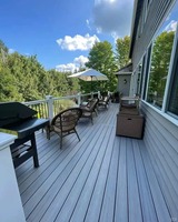 Terrasse en composite WPC de haute qualité, à vente chaude, système d'interverrouillage DUAL LOCK, écologique, facile à installer, imperméable