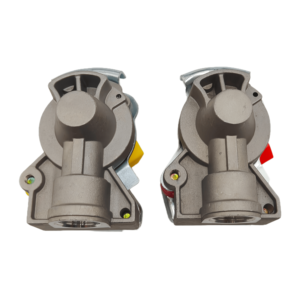 Repuestos de Alta Calidad para Camiones, Acoplamiento de Palma de Gran Calibre Rojo y Amarillo de 22*15 con Válvula para Remolque - Product Image 1