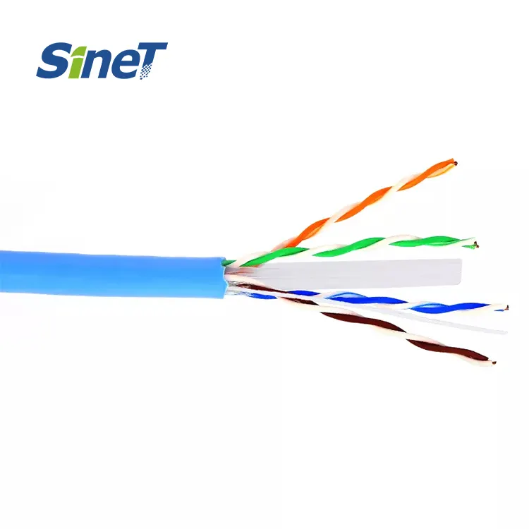 Support OEM Category 6 OSP UTP Cable 4 Pairs Solid Bare Copper UTP Cat 6 Cobre Color Optional Types Of Cat 6 Cable