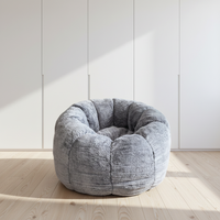 Fauteuil pouf 3D moderne à bulles, canapé surdimensionné, fauteuil inclinable individuel, chaise de sol de luxe, revêtement en tissu, mousse haute densité