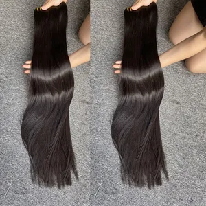 خصلات شعر خام فيتنامي بالجملة خصلات شعر طبيعي فيتنامي مجعدة و مستقيمة 40 بوصة خصلات شعر طبيعي