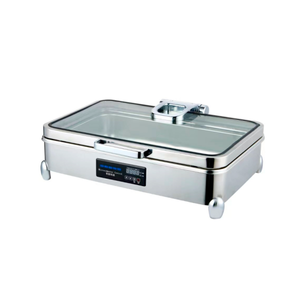 Calentador de Comida para <span class=keywords><strong>Camping</strong></span>, Acero Inoxidable, Juego de Platos para Buffet, Calentador de Alimentos - Product Image 3