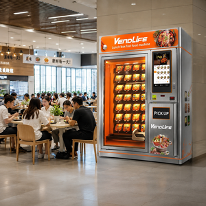 Distributeur automatique de nourriture chaude VendLife en acier inoxydable avec écran tactile de 32 pouces, options de paiement multiples, capacité de 108 à 168 pièces - Product Image 5