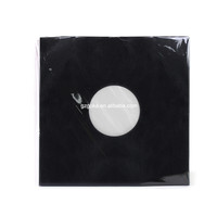 Fundas Interiores de Papel para Discos de Vinilo, Color Negro, Paquete de 20, Éxito de Ventas de Fábrica