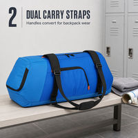 Sac de badminton réglable, sac de transport pour raquettes, sac de sport avec bandoulière, fermeture éclair, grande capacité pour l'entraînement et les matchs