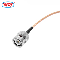 Conector macho BNC de 50 ohmios de fábrica a conector coaxial RF de mamparo hembra BNC con conjunto de cable coaxial RF RG316 RG 316