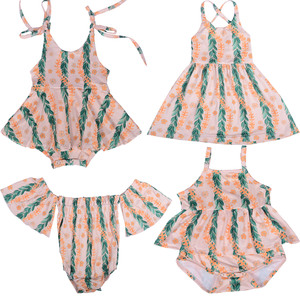 GA-12 OEM/ODM Vestido de Verano para Bebé con Tirantes Ajustables, Estampado de Leopardo, Peplum con Cuerda, Tejido de Algodón RIB para Niñas - Product Image 6