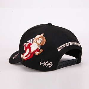 Chất Lượng Cao Thời Trang Cổ Điển Thêu Da Lộn <span class=keywords><strong>Hat</strong></span> 5-Bảng Điều Chỉnh Cong vành Thể Thao Gorras Mũ Bóng Chày Biểu Tượng Tùy Chỉnh - Product Image 4