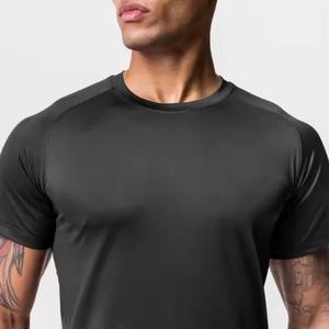 High Quality Slim Fit <b>T</b>-<b>shirt</b> <b>Men's</b> Cotton Drop Shoulder <b>Muscle</b> Tee Gym Wear Custom Logo Plain <b>Men's</b> <b>T</b>-<b>shirt</b> - Product Image 2