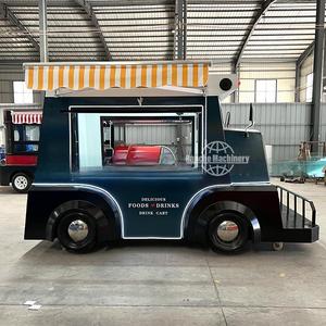 Remorque de cuisine mobile personnalisée, camion de restauration rapide entièrement équipé, chariot à café et à glaces avec roues à vendre - Product Image 6