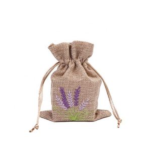 Repeatable Linen Embroidery Canvas Bags Lavender Storage <b>Drawstring</b> Pocket Jewelry <b>Pouch</b> Sack - Product Image 4