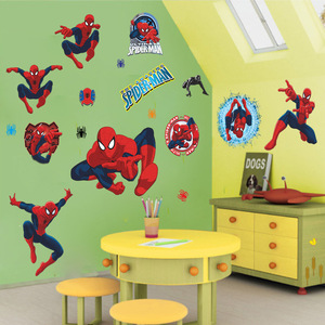 Autocollant Mural à thème <span class=keywords><strong>Spiderman</strong></span> en <span class=keywords><strong>3d</strong></span>, décoration murale, pour les chambres d'enfants, pour la maison, pour garçons, 1 pièce - Product Image 3