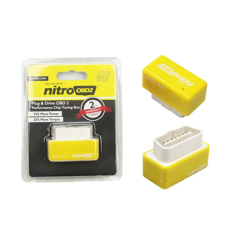 Nitro ECO OBD2 Chip Tuning Box verde risparmio carburante intelligente ad alte prestazioni Chip Tuning Box benzina auto risparmiatore carburante