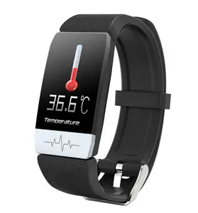 新到货额头体温 T1 温度计手镯血压心电图智能腕带手表