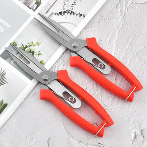 Ciseaux de fleuriste à double lame pour jardin, avec poignée confortable antidérapante, outils de coupe pliables, cisailles à fleurs avec manche en plastique - Product Image 2