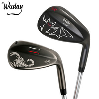 Vente en gros usine Wuday Black Gunmetal Golf Wedge, club de golf au design personnalisé, logo OEM et loft personnalisé