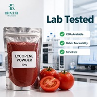 Poudre de Lycopène en Vrac Fournisseur Extrait de Tomate Pigment Rouge Certifié ISO Casher Halal Qualité Supplémentaire