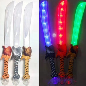 Épée de couteau brillant dans le noir avec musique Fournitures de fêtes Cosplay pour enfants Épée de dinosaure LED Jouets <span class=keywords><strong>sabre</strong></span> <span class=keywords><strong>laser</strong></span> - Product Image 4