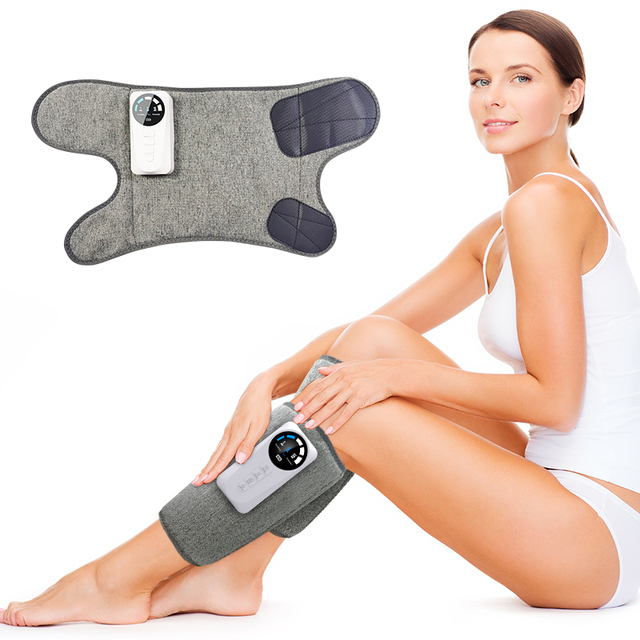 OEM Heated Air Compression Calf Knee Massager with Vibration and Timing Control for Pain Relief and Muscle Recovery