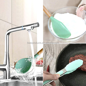 Bộ dụng cụ nấu ăn bằng silicon 12 món, tay cầm gỗ, chống dính, kèm hộp đựng, năm 2024 - Product Image 4