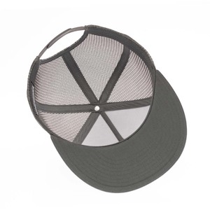 Casquette Trucker personnalisée en gros, 5 panneaux, couronne haute, structurée, visière plate, maille, snapback, vierge, style 6006, OEM - Product Image 6