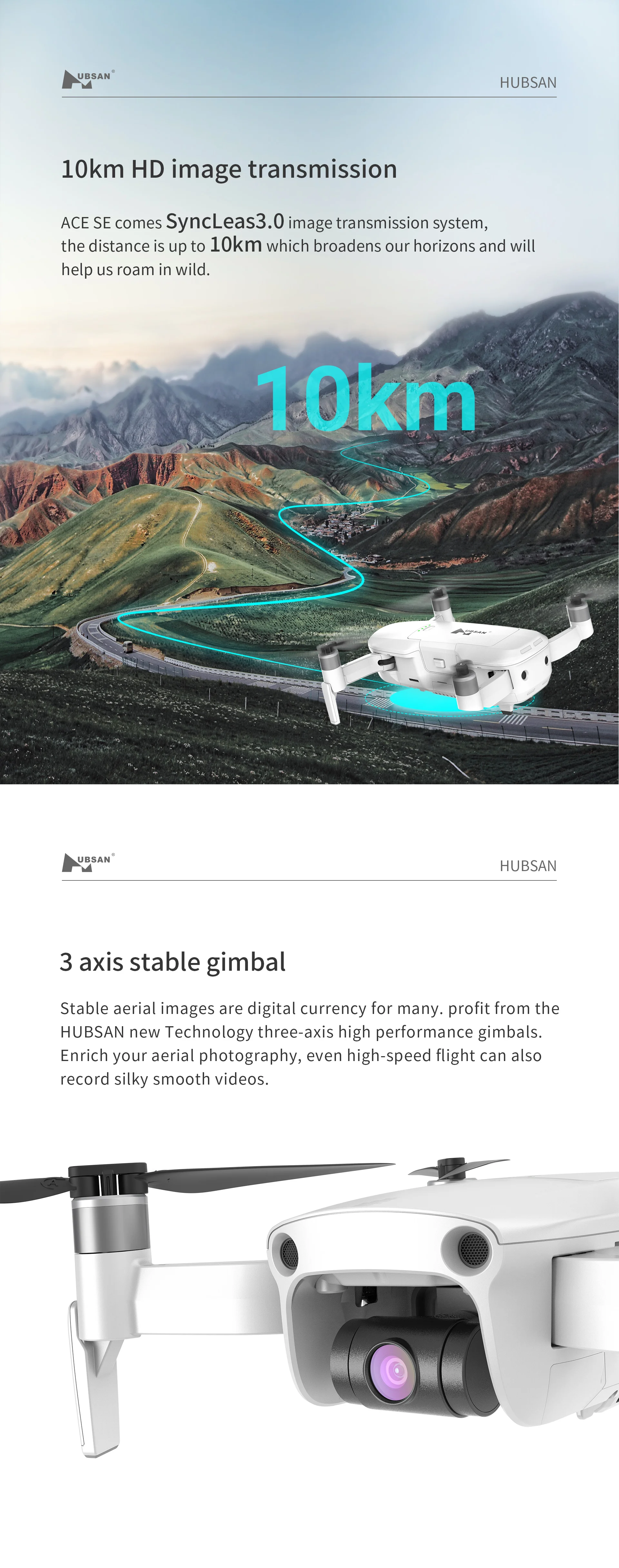 UBSAN HUBSAN 10km HD image transmission ACE SE comes SyncLea
