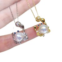 SHDIYAYUN gros baroque perle d'eau douce pendentif crabe en forme de conception collier perle bijoux