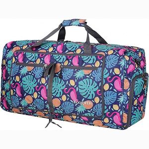 Free sample Custom RPET Folding Gym Sports Bag Luggage Duffel Bag <b>Foldable</b> Travel Bags From Recycled PET Plastic <b>Bottles</b> - Product Image 2