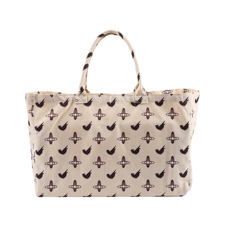 Eco friendly extra large custom logo organic reusable cotton shopping bag canvas grocery bag oversize gym tote bag