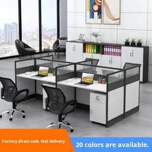 Hiện đại cuộc gọi trung tâm cubicles Modular văn phòng máy trạm 6 8 chỗ ngồi văn phòng bàn làm việc trạm với phân vùng - Product Image 4