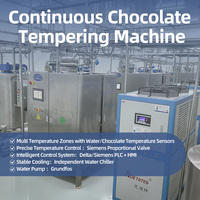 Machine à tempérer le chocolat au lait multifonctionnelle continue LST Electric 250 kg/h pour la production de pâtisseries, gâteaux et biscuits