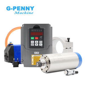 Broche refroidie par eau G-penny 1,5 kW ER16, onduleur HY 1,5 kW, support 80 mm, pompe à eau 75 W, moteur de broche - Product Image 1