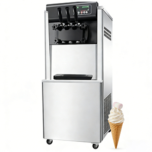 Máquina de helado suave de funcionamiento silencioso con diseño insonorizado para biblioteca, cafetería, hospital, sala de espera, cantina, máquina de helado enrollado - Product Image 4