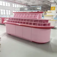 Présentoirs modernes pour salons de beauté : Gondoles et vitrines pour la décoration de magasins de détail et l'exposition de cosmétiques