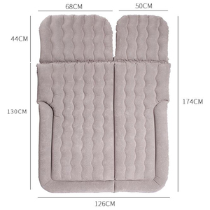 Nem geçirmez Katlanabilir PVC Kaplamalı SUV Araba Seyahat Yatağı Arka Koltuk Örtüsü Şişme İkiz Yatak Hava Yatağı Dalga Tipi - Product Image 6