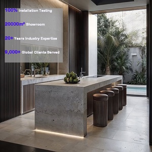 Progetto Villa Europea: Design <span class=keywords><strong>Cucina</strong></span> Personalizzato, Set di Mobili da <span class=keywords><strong>Cucina</strong></span> Modulari Grigi, Set Moderno con Lavello e <span class=keywords><strong>Isola</strong></span> <span class=keywords><strong>Cucina</strong></span> - Product Image 3