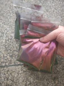 Bột Chuyển Màu Tắc Kè Hoa Màu Đỏ Xanh Lá Siêu Crôm Màu Sắc Cho Sơn Xe Hơi, Mực, Nhựa Thủ Công - Product Image 4