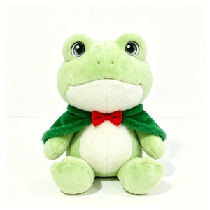 Peluche grenouille personnalisée, Grenouille en peluche, Peluche grenouille mignonne, Peluche grenouille de Noël, Grenouille en peluche assise - Product Image 6