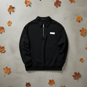 Felpa Personalizzata all'Ingrosso 2026, Qualità Premium, Maniche Corte, Design Personalizzato Gratuito, Autunno, 100% Cotone, Lavorazione a Maglia, Stampa Digitale per Uomo - Product Image 1