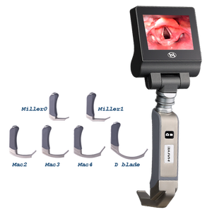 Kit di Intubazione Video Laringoscopica Riutilizzabile con Telecamera Super HD Anti-Appannamento e 6 Lame in Acciaio Inossidabile - Product Image 1