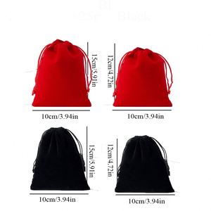Bolsa de Terciopelo con Cordón y Logotipo Personalizado, Bolsa Protectora para Dulces y Joyería, Tamaño y Color Personalizables, Bolsas de Algodón para ODM - Product Image 6