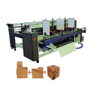 Machine plieuse-colleuse semi-automatique double boîte pour emballages en papier, bois et film, avec colle froide et colle thermofusible