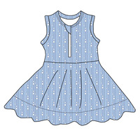 Robe de sport personnalisée sans manches imprimée longueur genou pour enfants avec fermeture éclair - Vêtements de yoga confortables d'été pour filles