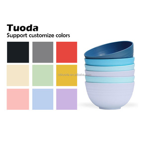 24 OZ Inquebrável Reutilizável Light Weight Plastic <span class=keywords><strong>Bowl</strong></span> cor logotipo personalizado Microondas Cereal Soup e Salad Bowls Atacado - Product Image 6