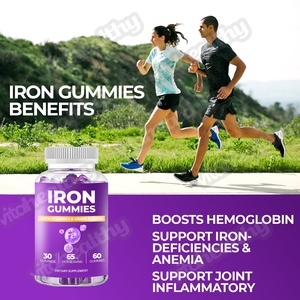 Integratore di Ferro in Caramelle Gommose Vitahealthy, Vitamine Vegane, Integratore Alimentare Multivitaminico con Ferro - Product Image 2