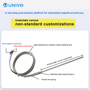 Aanpasbare 2 3 4 6 Wire Ip68 Industriële Roestvrijstalen Sonde Thermokoppel Thermische Weerstand Temperatuur <span class=keywords><strong>Rtd</strong></span> Sensor <span class=keywords><strong>Pt100</strong></span> - Product Image 3